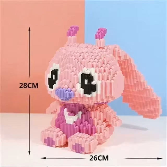 3D Pixel Block Stitch Figures