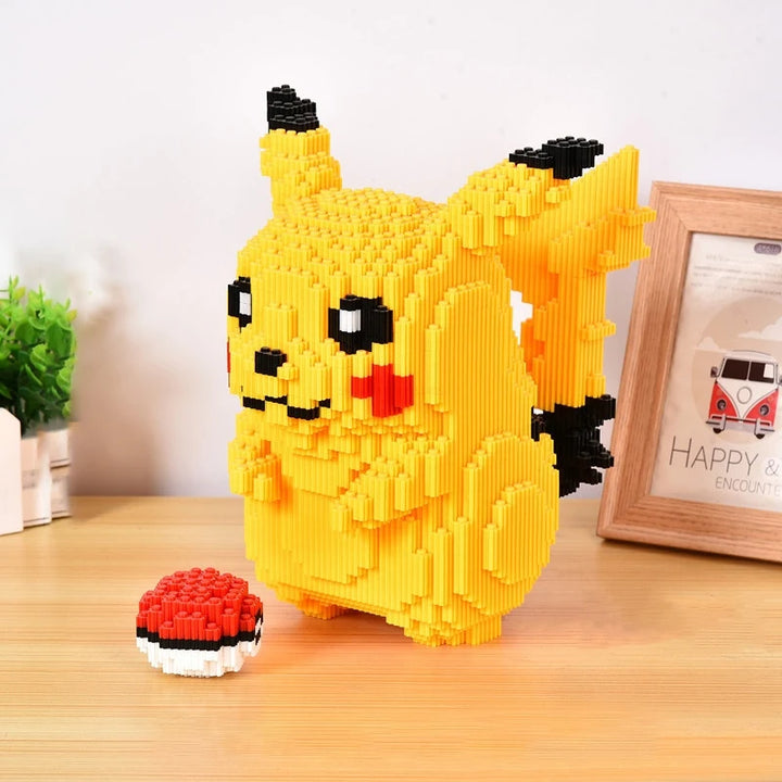 Pikachu 3D Pixel Block Figure