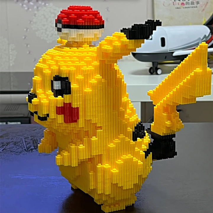 Pikachu 3D Pixel Block Figure